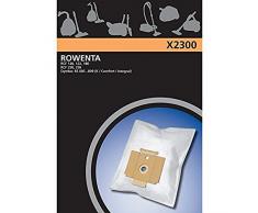 Electrolux, X2300 X-Range, Set di 4 sacchetti sintetici per aspirapolvere Rowenta Dymbo