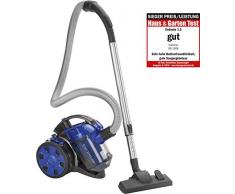 Clatronic BS 1308 - Aspirapolvere Eco-Cyclon Twin Spin Tubo telescopico in metallo. Blu