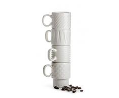 Sagaform SA5017880 - Tazze da caffè e caffè, in ceramica, confezione da 4