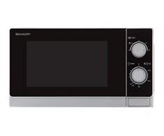 Sharp R200INW - Microonde, 20 l, controllo meccanico, 800 W, colore: argento