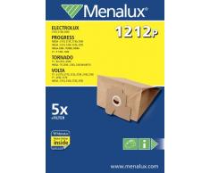 Menalux 1212 P, 5 Sacchetti per aspirapolvere Progress