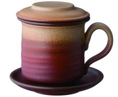 Lins Ceramics Studio by Tea Soul Mug Executive Rosso e Giallo