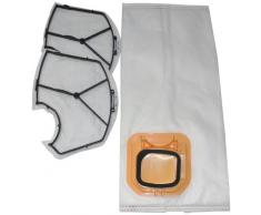 Mistervac A935 - Sacchetti per aspirapolvere VK140 e VK 150, 12 pz, più 2 filtri per la protezione del motore