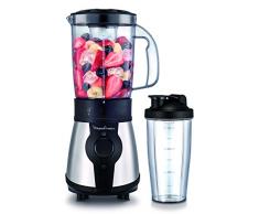 Moulinex LM1B1 Frullatore Portatile + Bottiglia Blend&Go, Freschezza e Salute Ovunque, Facile da Pulire, 750 ml