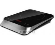 Ardes GAL-129429 AR1F601 KOOKIE One Fornello Elettrico ad induzione Display Digitale con Timer Potenza Temperatura 2000 Watt Colore Nero, Acciaio