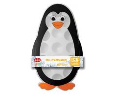 Snips 021020 Forma PUNGUINO-Stampo per cubetti per Ghiaccio, Decorazione Pinguino, Linea Bambini, Plastica, Nero