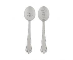 Pinky Up 5048 Hey zucchero cucchiaini da tè (set di 2) U, multicolore