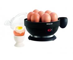 Sencor SEG 710BP Cuociuova, Capacita 7 Uova, Nero/Trasparente