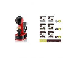 DeLonghi Nescafé Dolce Gusto Infinissima Edg260.R Macchina per Caffè Espresso e Altre Bevande Manuale, Red + Capsule assortite di caffè intenso