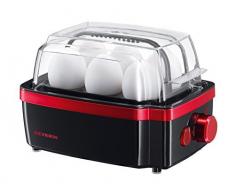 Severin EK 3156 Cuociuova Automatico, 400 W, Nero/Rosso