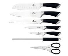Blaumann Berlingerhaus Ceppo Coltelli 9 pezzi Infinity Line Nero