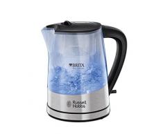 Russell Hobbs Purity 22850-70 Bollitore, Filtrante per meno Calcare, Elemento di riscaldamento, Avvolgicavo, 2200 Watt, Capacità 1L, Grigio