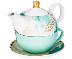 Pinky Up 5862 Addison menta astratto set da tè, multicolore