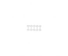 Rayher 8889702 - Recinzione da giardino, 90 x 3 cm, colore: Bianco