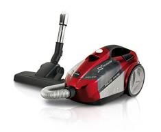 Ariete 2741 X Force - Aspirapolvere Senza Sacco, Teconologia ciclonica, Capacità 2,5L, 800W, Doppia Classe A, Rosso/Nero