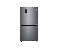 LG GSB470BASZ Frigorifero Americano Side by Side Total No Frost con Congelatore, 642 L, Smart Diagnosis - Frigo Smart con Wi-Fi e Display LED Esterno