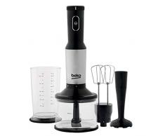 Beko HBA7753X frullatore 0,7 L Frullatore ad immersione Nero, Argento, Trasparente 750 W