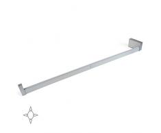 Emuca - Luci LED per Armadio o Cabina Armadio, Asta Appendiabiti con Luce LED Ricaricabile e sensore di Movimento, Diverse Misure e Colori (1008-1158mm, Anodizzato Opaco)