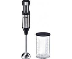 Bosch MSM6S10B Frullatore ad immersione 750W Nero, Cavo a spirale estendibile, Acciaio inossidabile frullatore