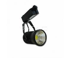Lampada 30W, LED Cob Rgb Multicolor da Binario Orientabile