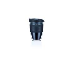 BODUM 11889-01S JOYCUP - Tazza da viaggio, doppia parete, 0,3 l, con fascia nera, in plastica