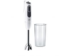 Braun Minipimer 3 Vario, frullatore manuale MQ3100 Zuppa bianco/grigio