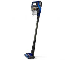 Philips XC8045/01 SpeedPro Max Aspirapolvere Senza Fili, Aspirante a 360°, Autonomia 70 min, Display Digitale, Mini Spazzola Integrata, Tecnologia Ciclonica PowerCyclone 10, 25.2 W, Plastica