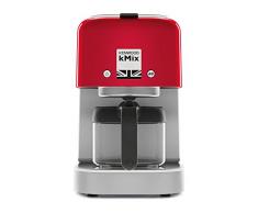 Kenwood COX750RD Kmix Macchina per il caffè, 1000 Watt, per 6 tazze, rosso