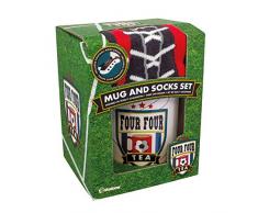 Paladone 5055964725228 Set Regalo con Quattro Tazze da tè e Calze da Calcio | Tazza in Ceramica da caffè | Modo Unico e Super Divertente per Bere la Tua Bevanda Preferita
