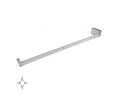 Emuca - Luci LED per Armadio o Cabina Armadio, Asta Appendiabiti con Luce LED Ricaricabile e sensore di Movimento, Alluminio anodizzato Opaco, L 858-1008mm
