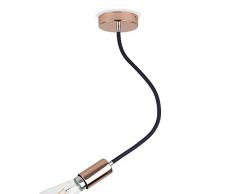 CD Cables-Flexy One, Lampada Sospensione, Pendel Ramato, Flessibile Grigio Scuro