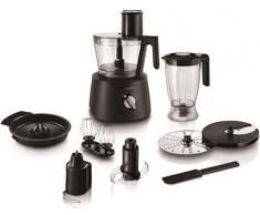 Philips Cucina Robot da Cucina 3 in 1 HR7776/90 Multifunzione con Frullatore + Spremiagrumi + Impastatore, Avance Collection, 1300 W, ABS, Materiale plastico, Acciaio Inox, Nero
