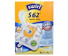 Swirl S 62 Sacchetti per aspirapolvere MicroPor con filtro antiodore e sistema di filtraggio HEPA