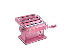 Marcato Atlas Macchina per la Pasta, Acciaio Inossidabile, Argento, Include Tagliapasta, Manovella e Istruzioni Rosa rosa