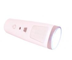 TEC HIT 333157 Torcia 15 + 7 LED con rilevatore, Bianco