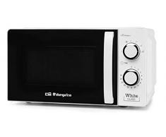 Orbegozo Microonde con 20 litri di capacità, 6 livelli di funzionamento, timer fino a 30 minuti, 700 W di potenza 700 W bianco