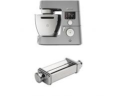 Kenwood Impastatrice Planetaria KCC9040S Cooking Chef Gourmet + KAX980ME Sfogliatrice per Impastatrice Planetaria, Acciaio Inossidabile, Argento