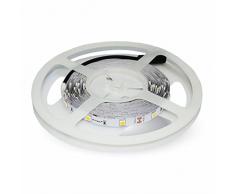 Striscia a LED SMD 3014 204 LED/MT 5 Metri Bobina V-Tac Luce Bianca Fredda