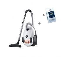 AEG VX6-2-IW-5 - aspirapolvere a sacco, classe energetica A (800 watt, con 5 sacchi aggiuntivi, certificato e rigenerato) Bianco