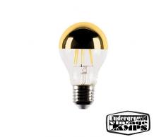 FAI Lampada a LED E27 8W 2700K, Semi Sfera Oro