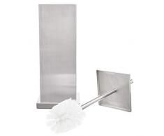 Collezione di accessori da bagno classici quadrati AmazonBasics - portascopino