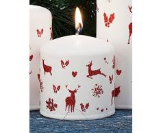 Candela Cm.8X7 C/Decori Bco