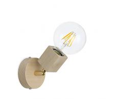 CD Cables-Puntoluce Orientabile, Lampada Da Parete O Soffitto Cubo Faggio