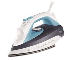 Beko Ferro da Stiro SIM7124B 2400W di Potenza, 2400 W, 300 milliliters, Plastica, Bianco/Blu