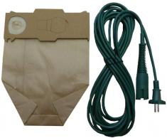 Mister vac A916 - Set di 6 sacchetti per aspirapolvere + cavo per alimentazione, 7 m, per Vorwerk Folletto VK 130/131