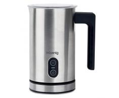 H.Koenig MLK8 Montalatte elettrico, Automatico, Acciaio Inox, Controllo Temperatura fino a 65°, Schiuma di Latte, Ideale per Cioccolata calda, Cappuccino, 0,24L, 500W