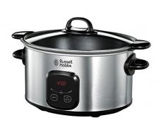 Russell Hobbs 22750-56 Slow Cooker con Pentola per Rosolare Antiaderente, 200 W, Argento