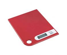 Ardes AR1PA1/R RAL Bilancia da Cucina Digitale, Modern Style con Foro Passante per Appenderla, Peso Max 5 kg, Rossa, Acciaio