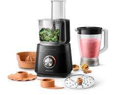 Philips Cucina HR7510/10 Robot da Cucina Multifunzione con Frullatore e Spremiagrumi, 800 W, 2.1 Litri, Acciaio Inossidabile