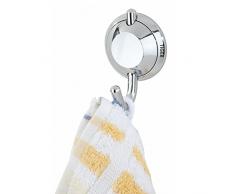 Tiger Gancio Appendiabiti portasciugamani, Metallo, Cromo, 4 x 5 x 7.5 cm